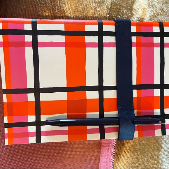 Kate Spade 2 pc journal set with pen and elastic binder and zippered pouch - Picture 5 of 11